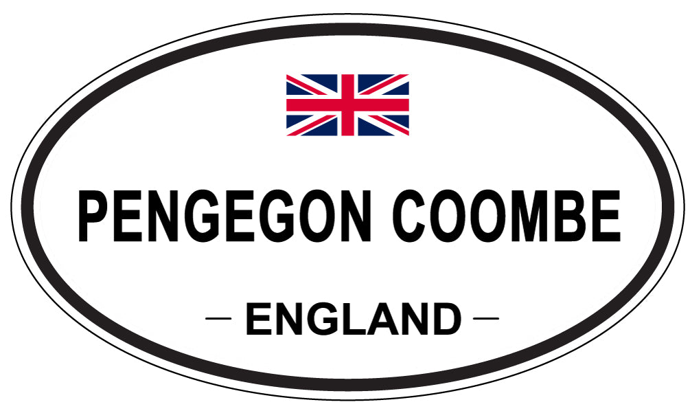 PENGEGON COOMBE, ENGLAND - Oval Sticker