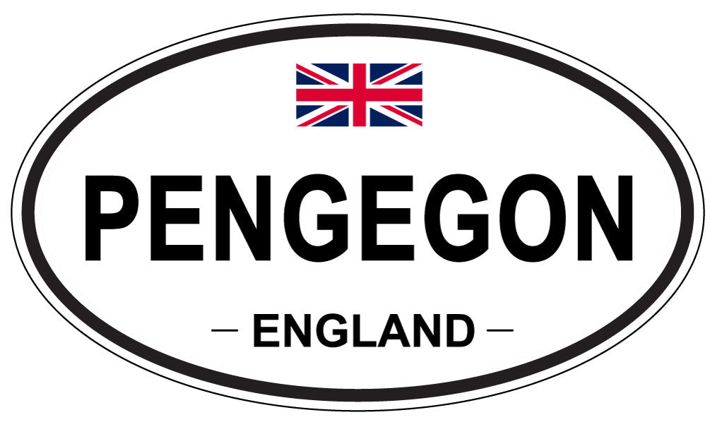 PENGEGON, England - Oval Magnet
