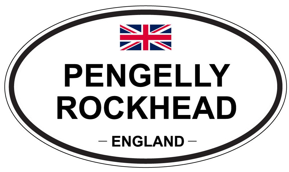 PENGELLY ROCKHEAD, ENGLAND - Oval Sticker