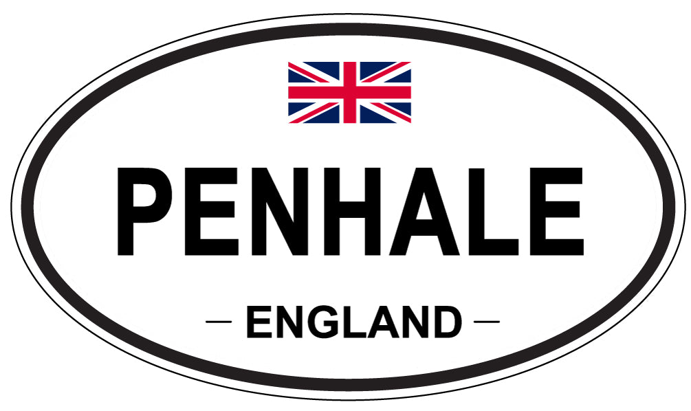 PENHALE, ENGLAND - Oval Sticker