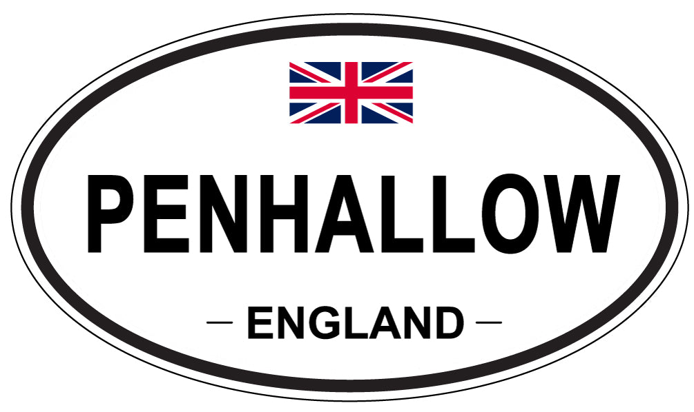 PENHALLOW, ENGLAND - Oval Sticker
