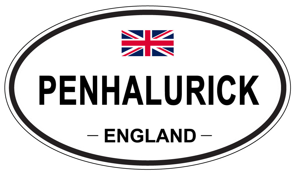 PENHALURICK, ENGLAND - Oval Sticker