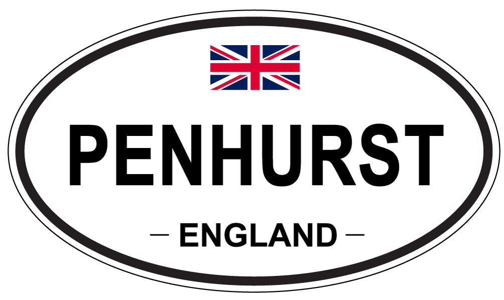 PENHURST, ENGLAND - Oval Sticker