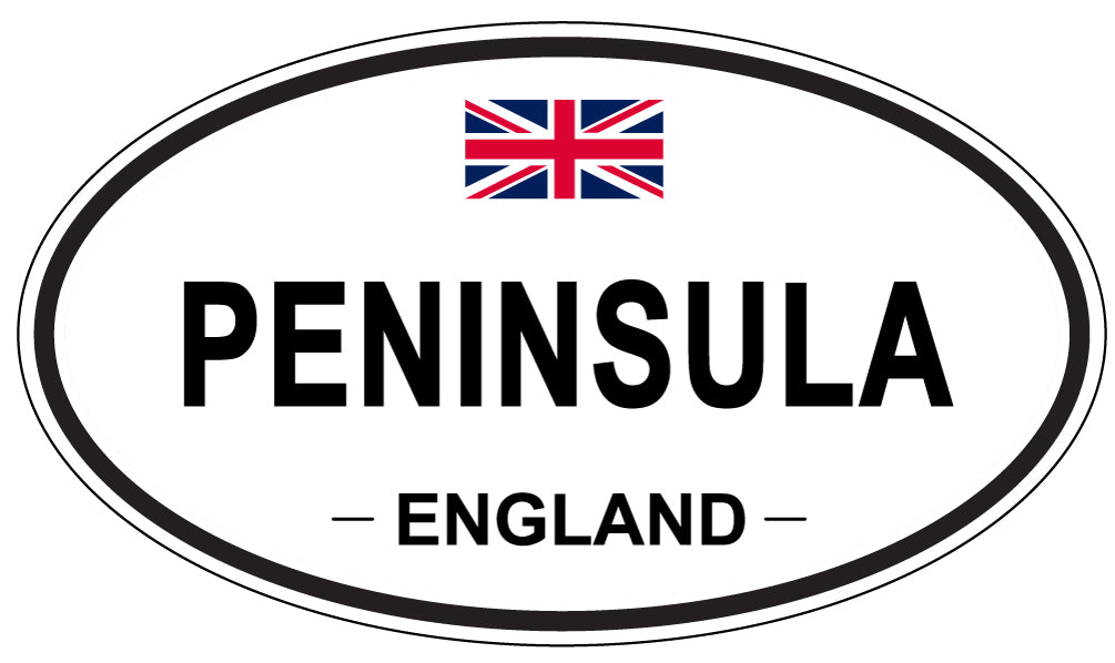 PENINSULA, ENGLAND - Oval Sticker