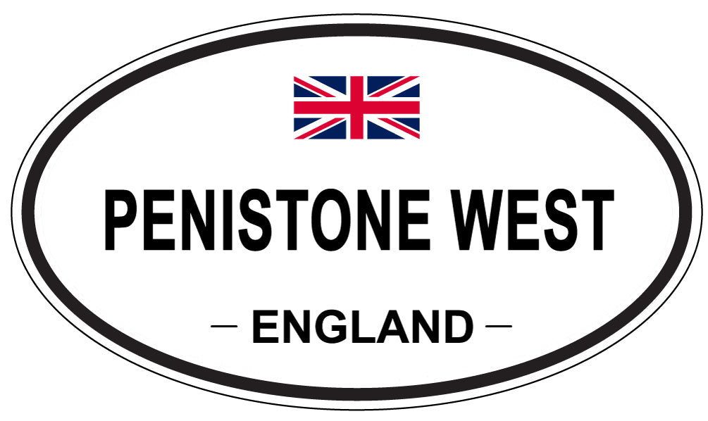 PENISTONE WEST, ENGLAND - Oval Sticker