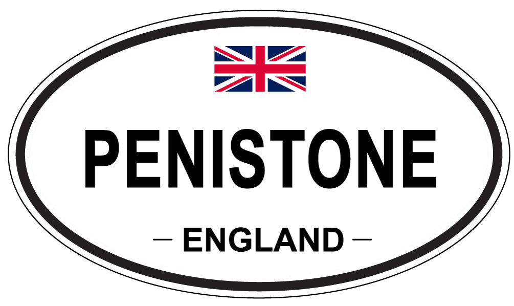 PENISTONE, ENGLAND - Oval Sticker