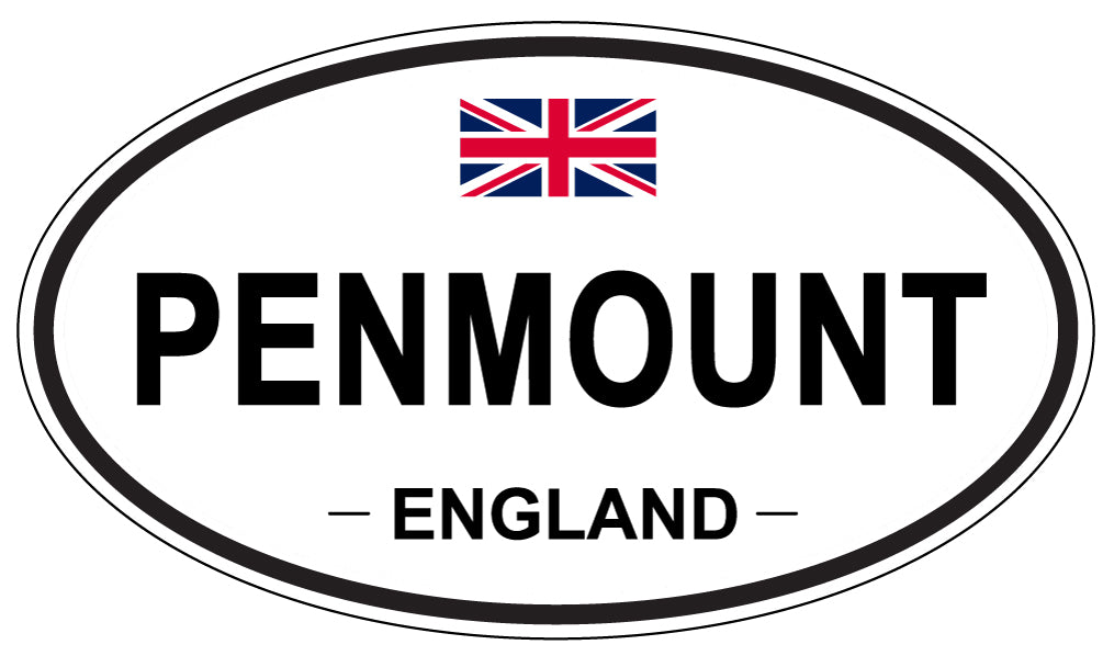 PENMOUNT, ENGLAND - Oval Sticker