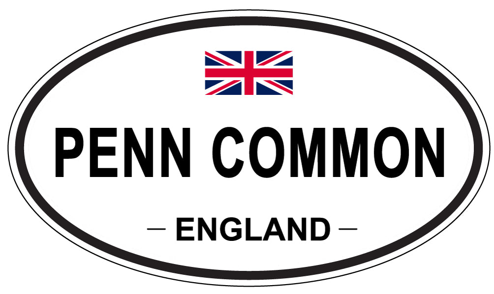 PENN COMMON, ENGLAND - Oval Sticker
