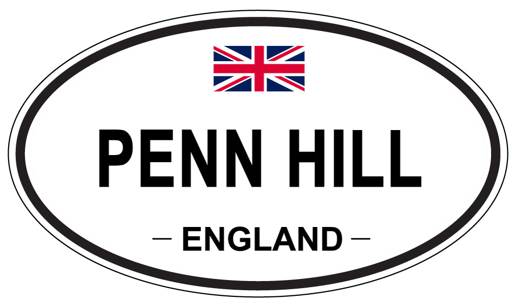 PENN HILL, ENGLAND - Oval Sticker