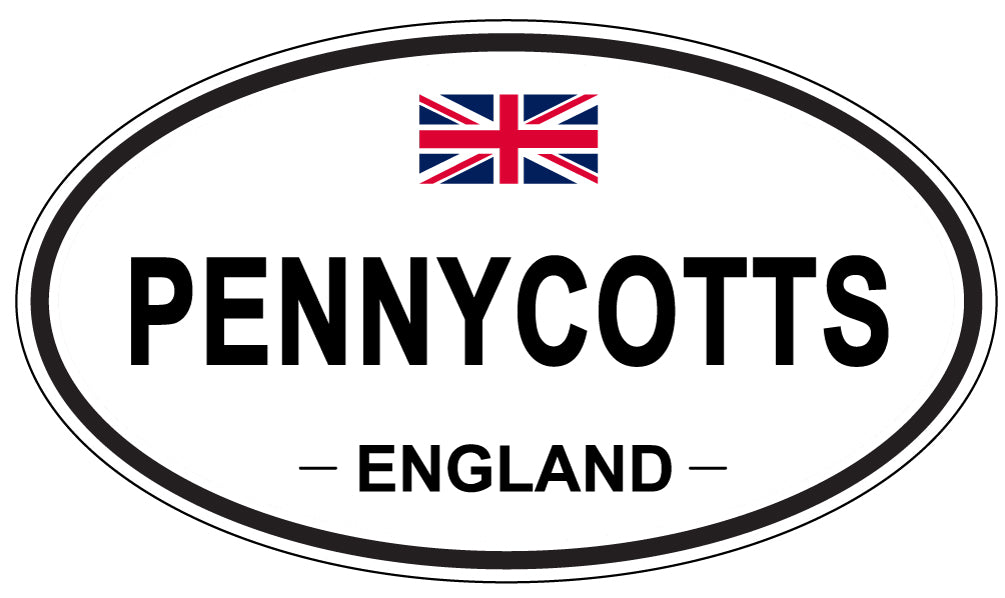 PENNYCOTTS, England - Oval Magnet