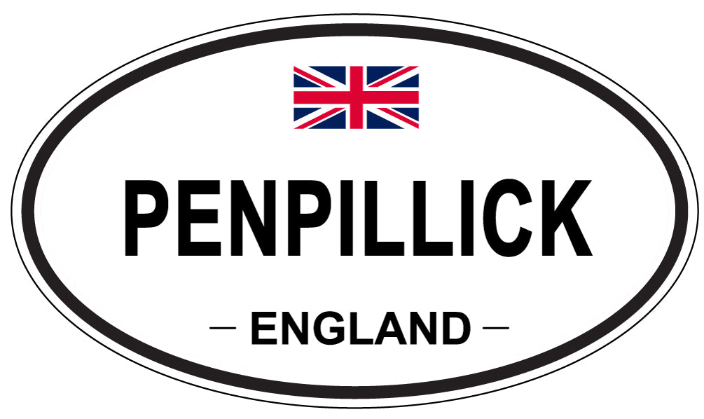 PENPILLICK, ENGLAND - Oval Sticker