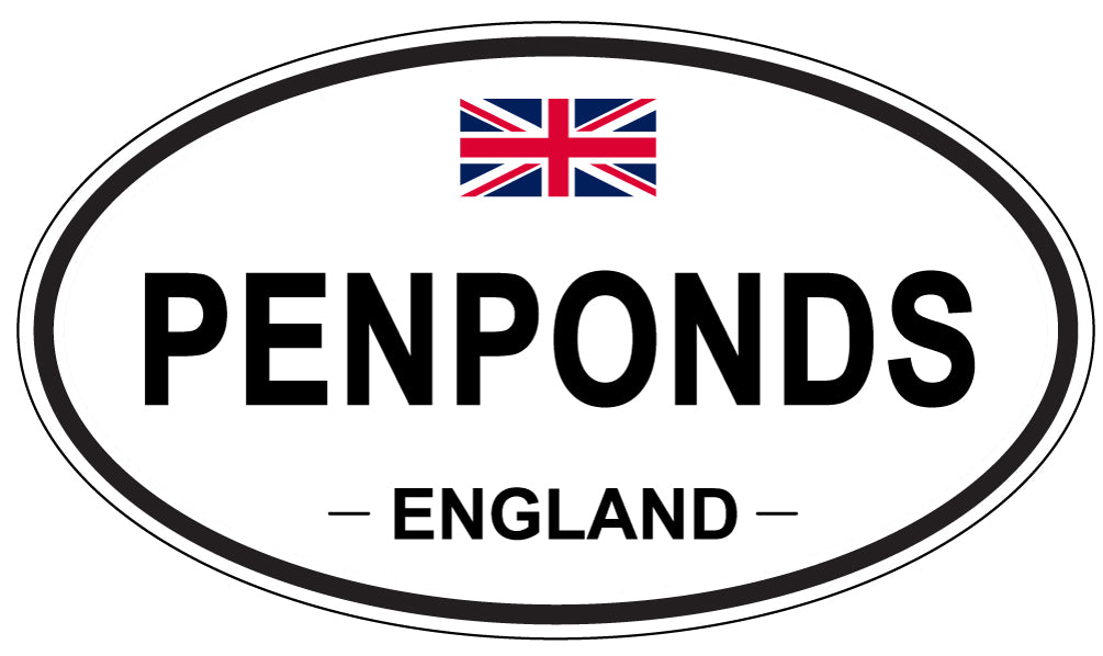 PENPONDS, ENGLAND - Oval Sticker