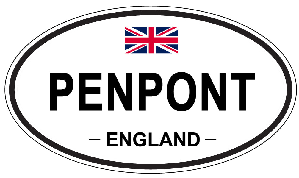 PENPONT, ENGLAND - Oval Sticker