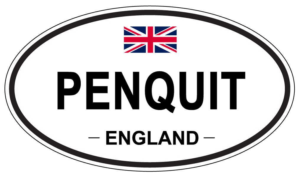 PENQUIT, England - Oval Magnet