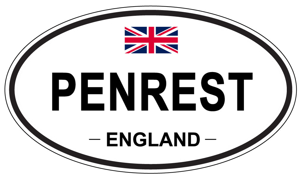 PENREST, ENGLAND - Oval Sticker