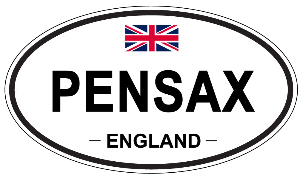 PENSAX, ENGLAND - Oval Sticker
