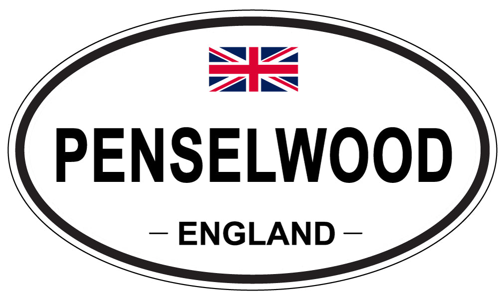 PENSELWOOD, ENGLAND - Oval Sticker