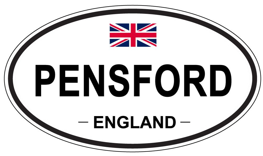 PENSFORD, ENGLAND - Oval Sticker