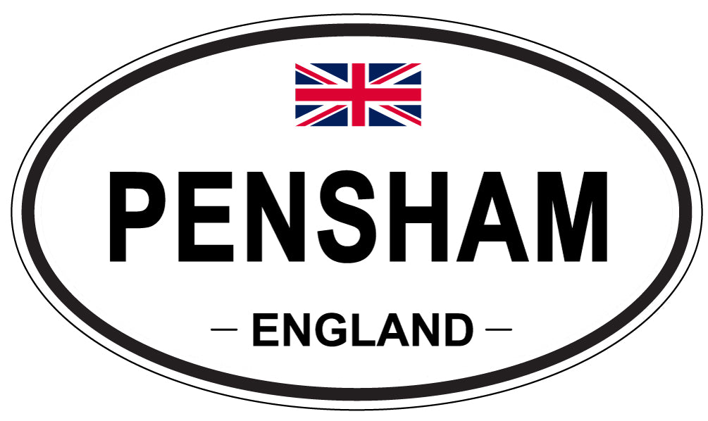 PENSHAM, ENGLAND - Oval Sticker