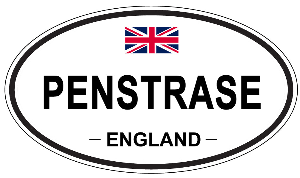 PENSTRASE, England - Oval Magnet