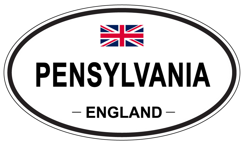PENSYLVANIA, England - Oval Magnet
