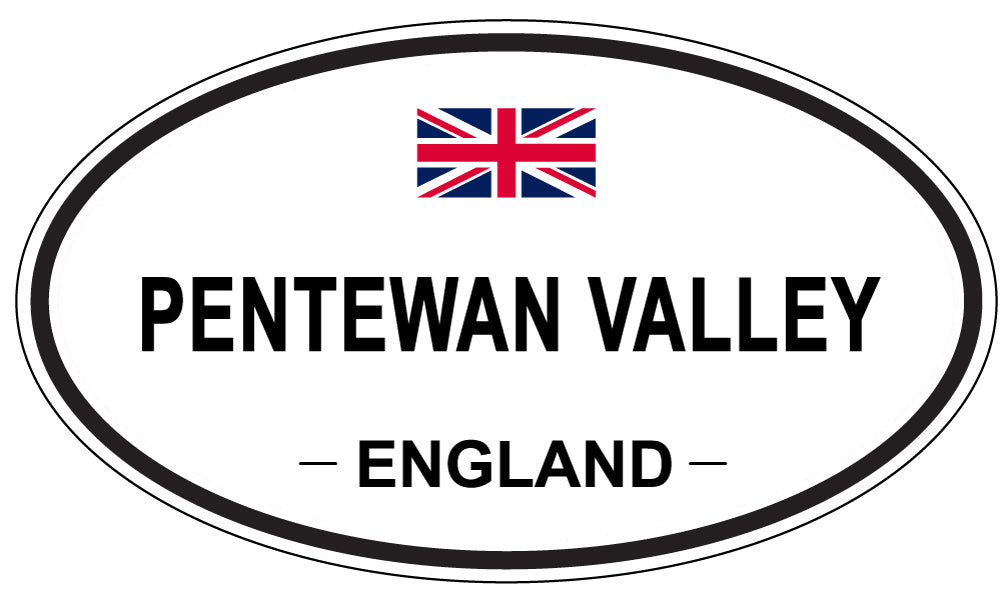 PENTEWAN VALLEY, England - Oval Magnet