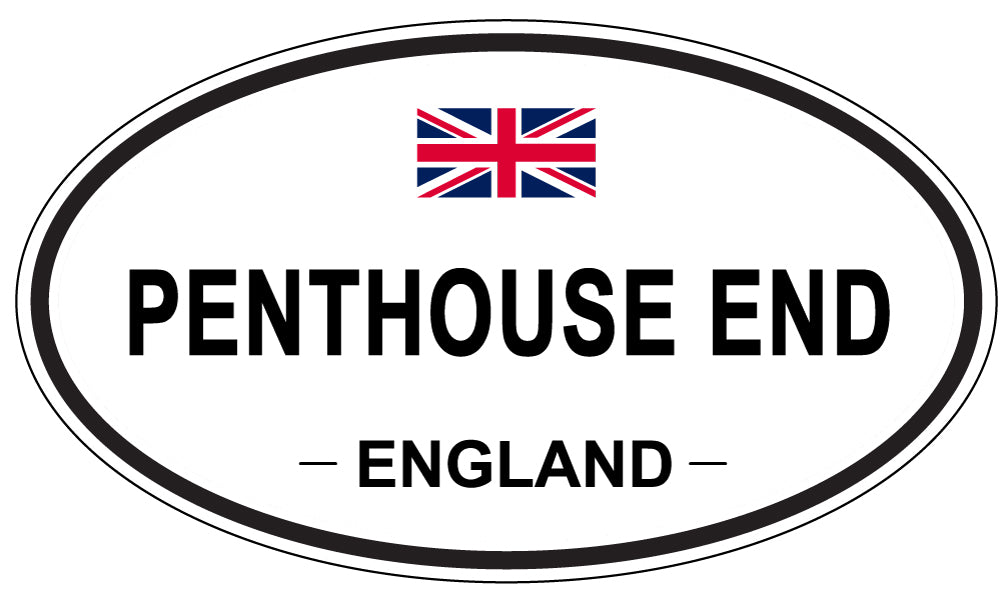 PENTHOUSE END, England - Oval Magnet