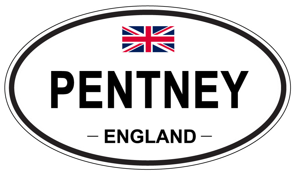 PENTNEY, ENGLAND - Oval Sticker