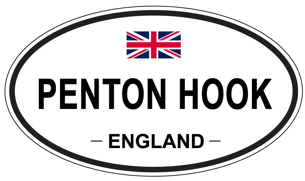 PENTON HOOK, ENGLAND - Oval Sticker