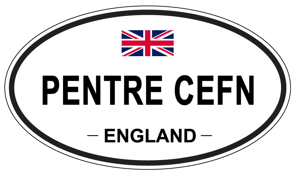 PENTRE CEFN, ENGLAND - Oval Sticker