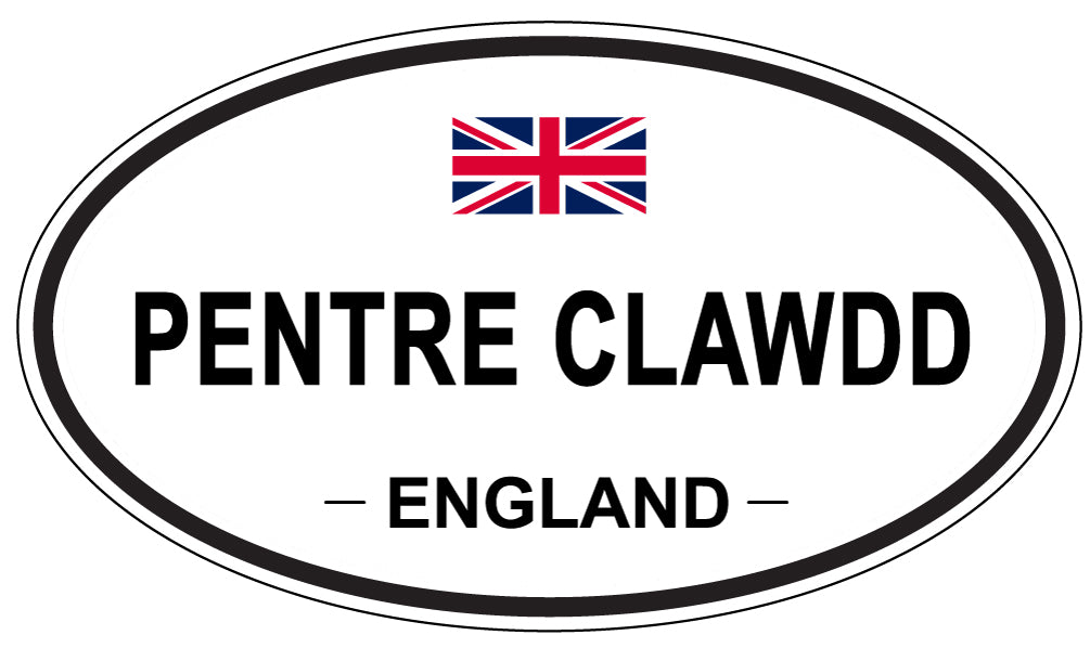 PENTRE CLAWDD, England - Oval Magnet