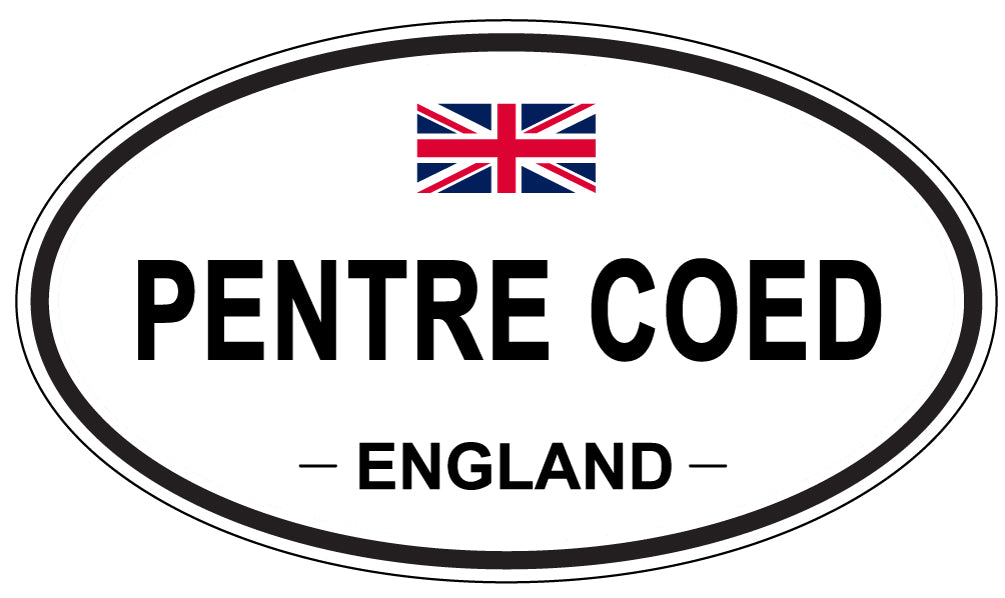 PENTRE COED, ENGLAND - Oval Sticker