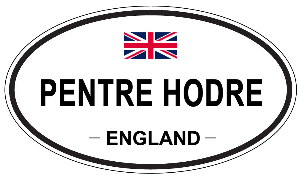 PENTRE HODRE, England - Oval Magnet