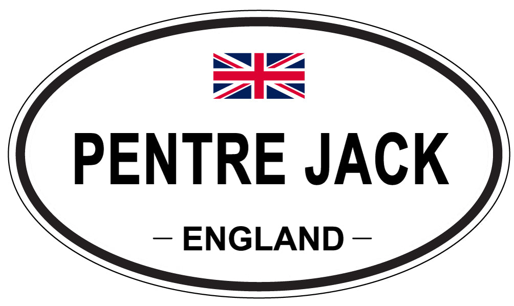 PENTRE JACK, ENGLAND - Oval Sticker