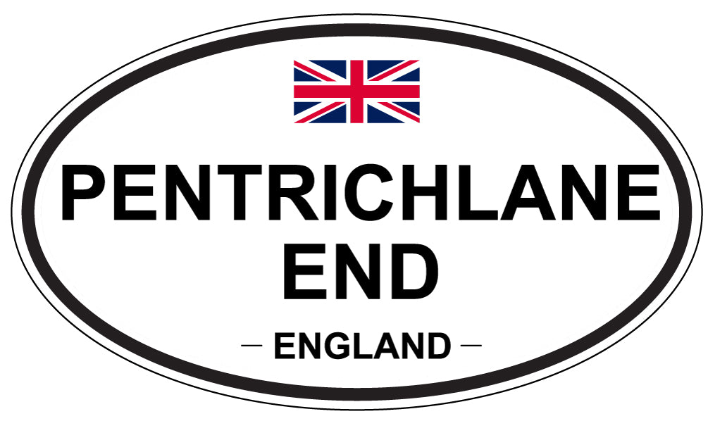 PENTRICHLANE END, ENGLAND - Oval Sticker