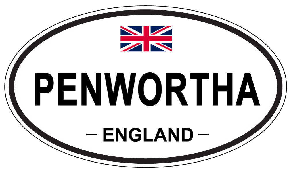 PENWORTHA, ENGLAND - Oval Sticker