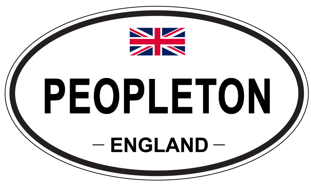 PEOPLETON, England - Oval Magnet