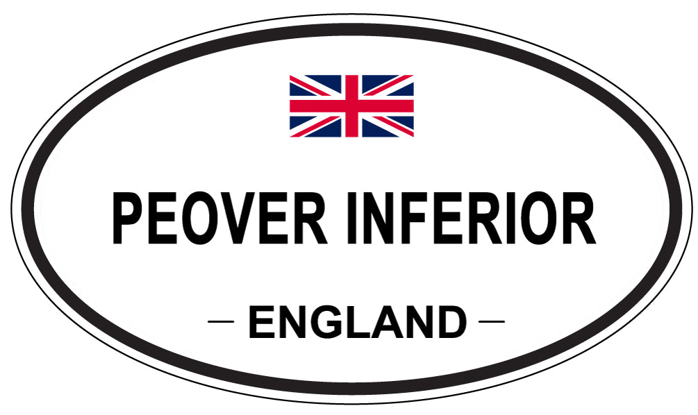 PEOVER INFERIOR, England - Oval Magnet