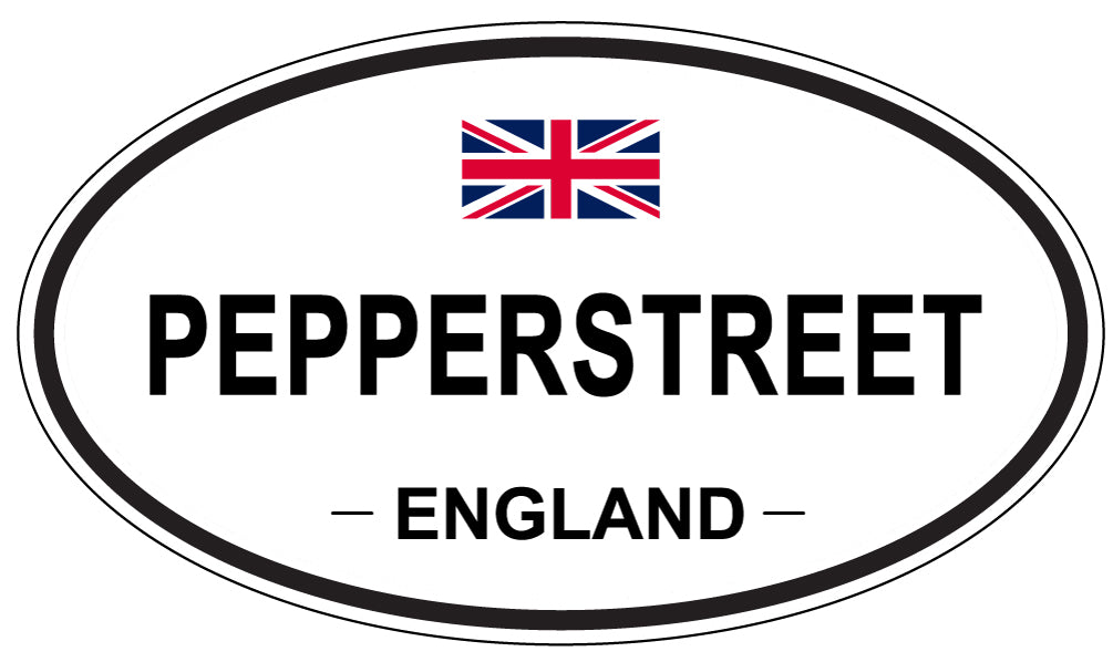 PEPPERSTREET, England - Oval Magnet