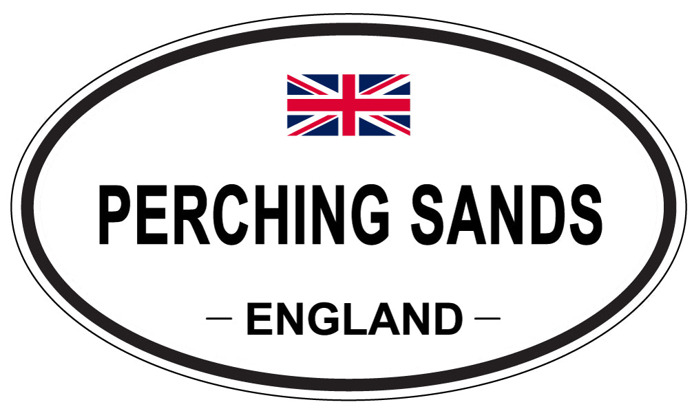 PERCHING SANDS, England - Oval Magnet