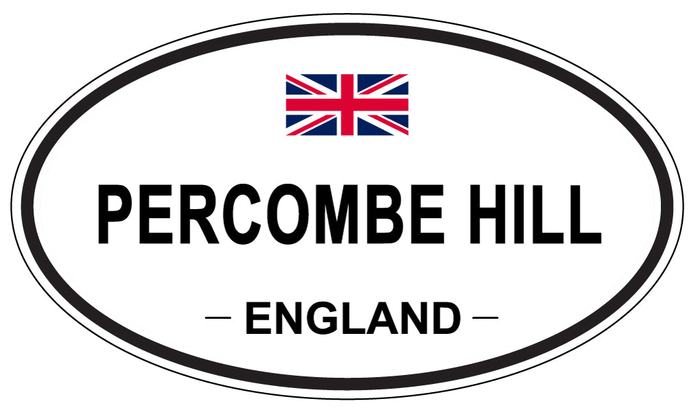 PERCOMBE HILL, England - Oval Magnet