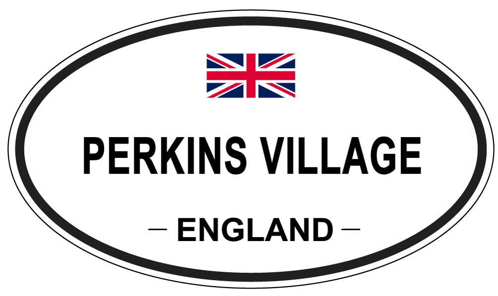 PERKINS VILLAGE, England - Oval Magnet