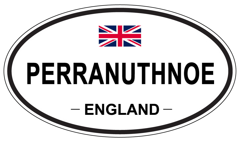 PERRANUTHNOE, ENGLAND - Oval Sticker