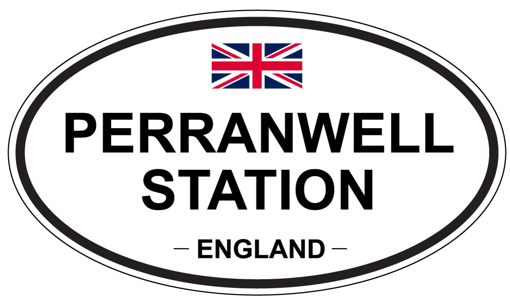 PERRANWELL STATION, England - Oval Magnet