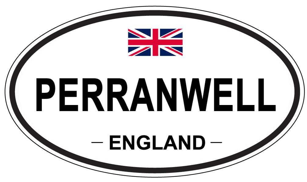 PERRANWELL, ENGLAND - Oval Sticker