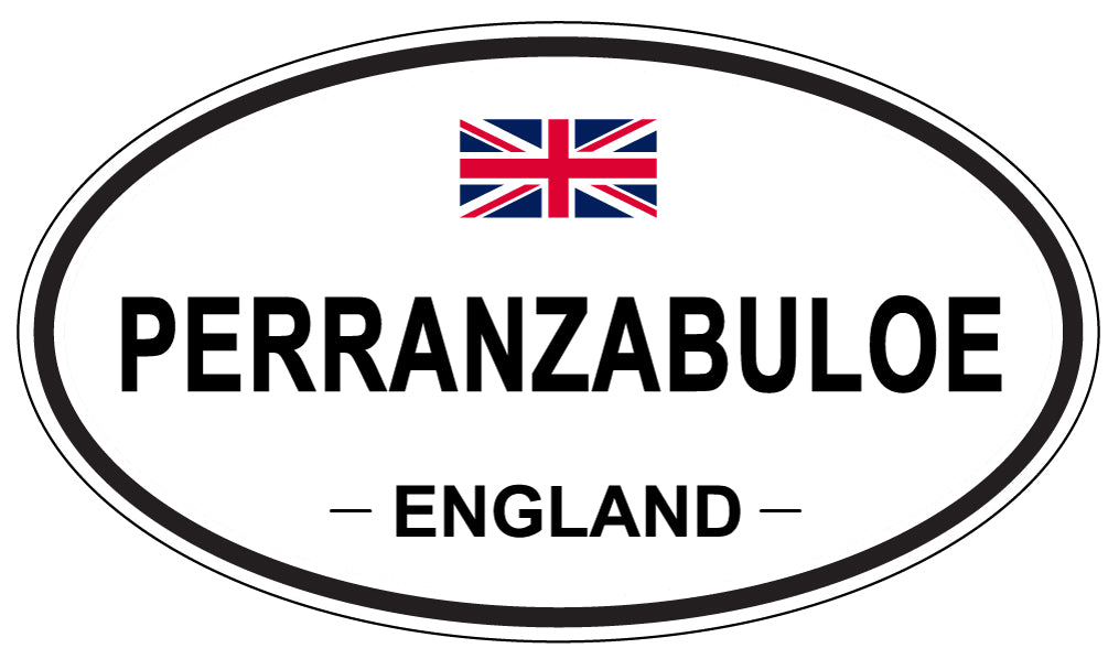 PERRANZABULOE, England - Oval Magnet