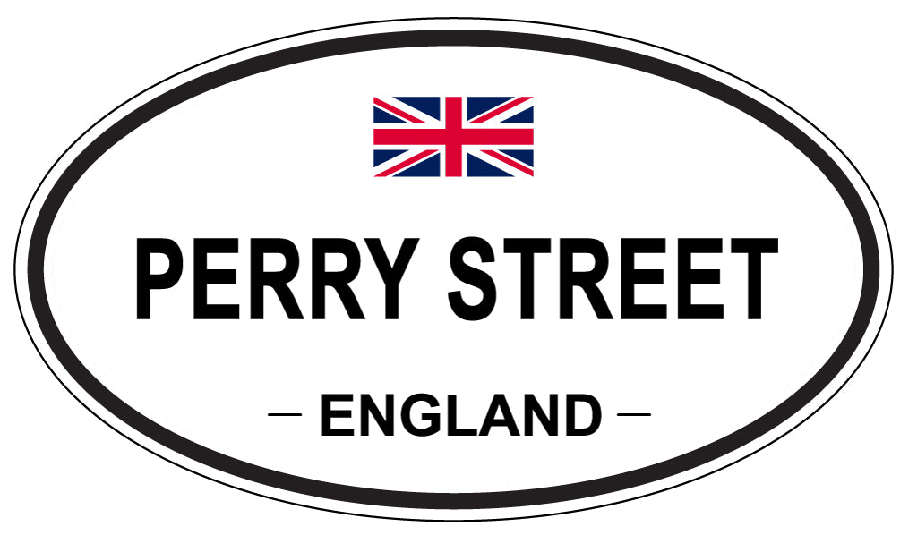 PERRY STREET, ENGLAND - Oval Sticker