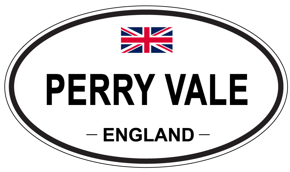 PERRY VALE, ENGLAND - Oval Sticker