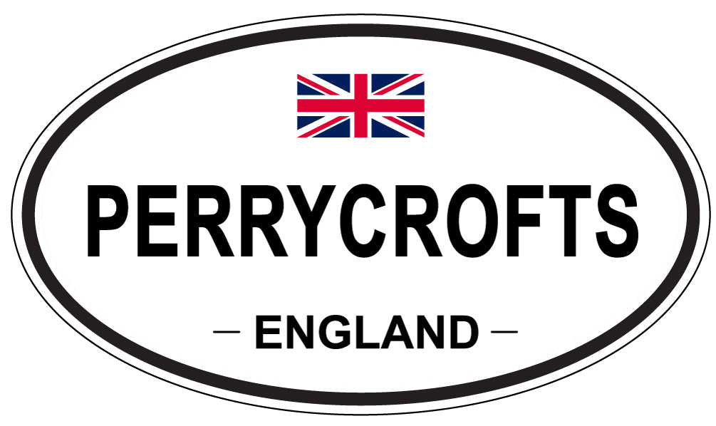PERRYCROFTS, ENGLAND - Oval Sticker