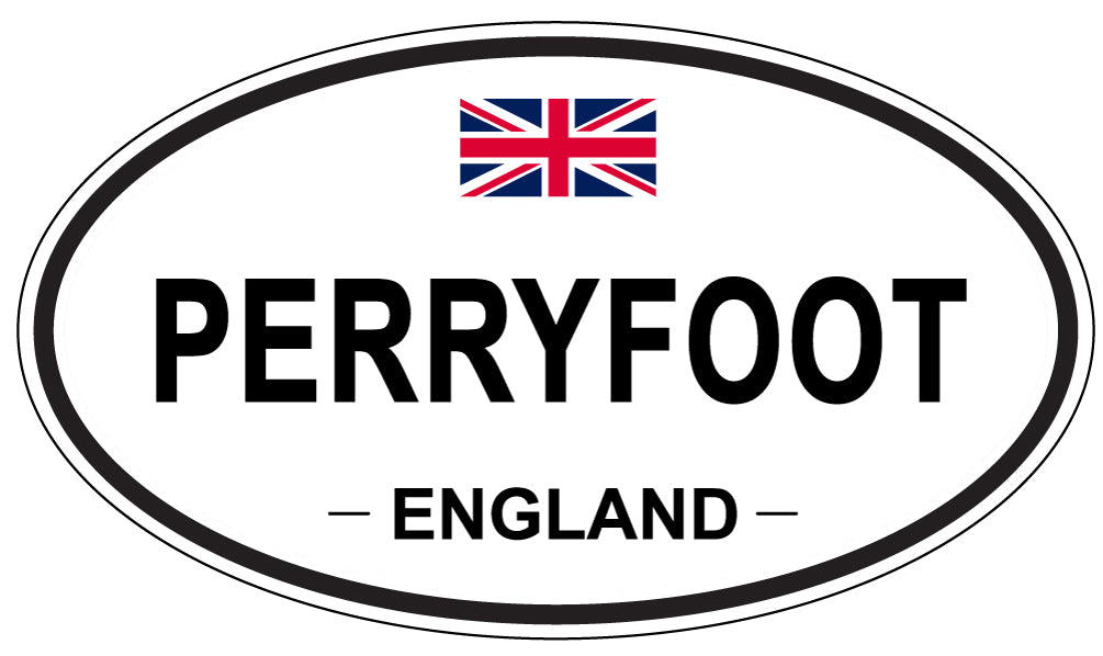 PERRYFOOT, ENGLAND - Oval Sticker